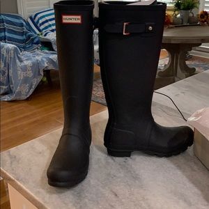 Brand new in box black hunter boots 38/ 7-8